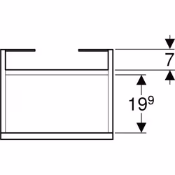 Geberit 501.902.JR.1 particolare d' armadio Noce