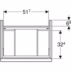 Geberit 502.303.01.1 particolare d' armadio Bianco