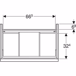 Geberit 502.304.01.1 particolare d' armadio Bianco