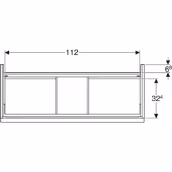 Geberit 502.306.01.3 particolare d' armadio Bianco