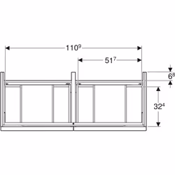 Geberit 502.309.01.1 particolare d' armadio Bianco