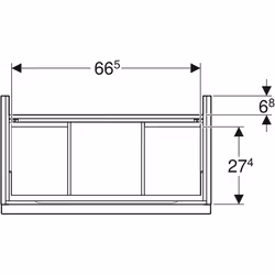 Geberit 502.308.JL.1 particolare d' armadio Grigio, Sabbia