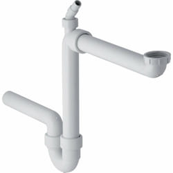 Accessori - Sifone tubolare per lavello, salvaspazio, uscita orizzontale, d 40 mm 152.885.11.1 - Geberit