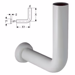 Geberit Cassette di risciacquo esterne 119.610.11.1, colore bianco, in PVC, Per vasi a pavimento con scarico a parete, Ad alt ...