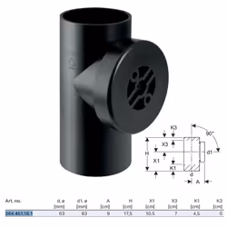 Dati tecnici Materiale PE-HD Caratteristiche Resistente ai raggi UV Dotazione Guarnizione in EPDM Tappo di chiusura in PP