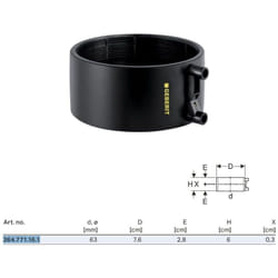Manicotto termoelettrico PE-HD ø63 mm a saldare 364.771.16.1