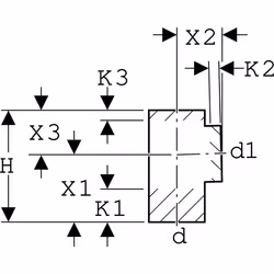 Geberit 367.185.16.1 raccordo per tubo di ventilazione, scarico e spurgo