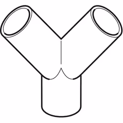Geberit 367.481.16.1 raccordo per tubo di ventilazione, scarico e spurgo