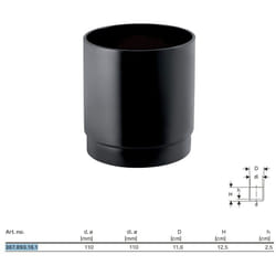 Manicotto ad innesto Geberit pe con guarnizione a labbro ø110 mm 367.893.16.1