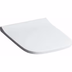 Sedile WC con copriwater, SoftClose colore bianco materiale duroplast dimensioni complessive 350 x 450 mm spessore totale 45  ...