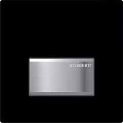 Geberit 116.016.DW.5, Piastra a filo, Nero, Geberit