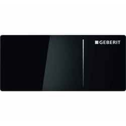 Placca di azionamento Sigma 70 (pezzo di ricambio, colore vetro nero, per 2 volumi) 242813SJ1 - Geberit