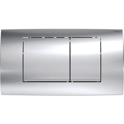 Placca di comando Geberit Twinline 30 per risciacquo a due quantità Cromato Lucido 115.899.KH.1 Cromo Lucido