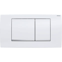 Placca di comando Geberit Twinline 30 per risciacquo a due quantità Bianco 115.899.KJ.1 Bianco