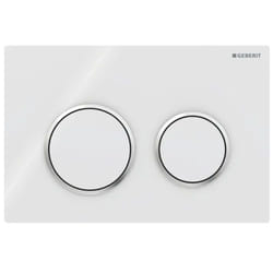 Omega 20 Placca di Comando per Sottofinestra Bianco/cromato lucido/bianco 115.085.KJ.1 Bianco Cromo - Geberit