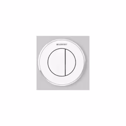 Comando Pneumatico Doppio Tasto Bi-Color Versione Incasso Bianco/Cromato/Bianco