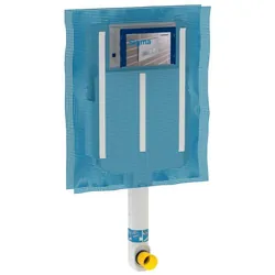 Cassetta ad incasso Geberit Sigma08 per wc a terra e filomuro con canotto compatibile