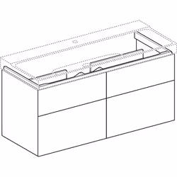 Geberit 500.518.00.1 armadietto di conservazione per bagno