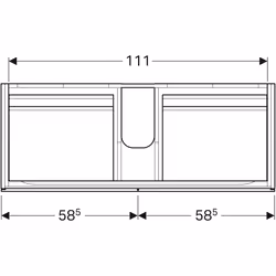 Geberit 500.518.00.1 armadietto di conservazione per bagno