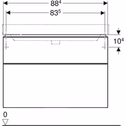 Geberit 500.354.00.1 armadietto di conservazione per bagno Bianco - Vista aggiuntiva 4