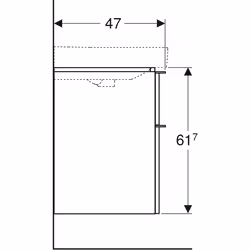 Geberit 500.354.00.1 armadietto di conservazione per bagno Bianco - Vista aggiuntiva 5