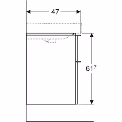 Geberit 500.352.00.1 armadietto di conservazione per bagno Bianco - Vista aggiuntiva 5