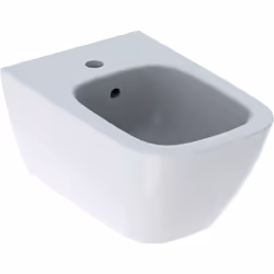 Geberit Bidet Sospeso Smyle Square con fissaggio nascosto e troppo pieno visibile | codice 500.209.01.1 Il Bidet Geberit Smyl ...