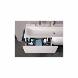 Mobilo sottolavabo Geberit Xeno2 sospeso a parete 1395x350x473 mm con 2 cassetti Meccanismo di apertura a spinta Cassetto con ...