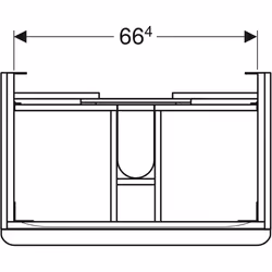 Geberit 500.353.JR.1 armadietto di conservazione per bagno Grigio, Legno - Vista aggiuntiva 3