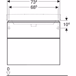Geberit 500.353.JR.1 armadietto di conservazione per bagno Grigio, Legno - Vista aggiuntiva 4
