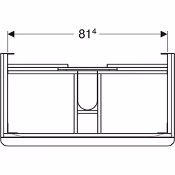 Geberit 500.354.JK.1 armadietto di conservazione per bagno Grigio