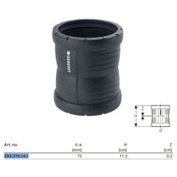 Silent-Pro Manicotto Dopolipropileneio Bicchiere Ø75 Polipropilene - 393.316.14.1 - Geberit
