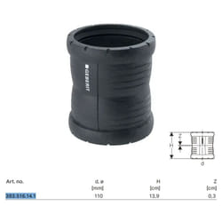 Silent-Pro Manicotto Dopolipropileneio Bicchiere Ø110 Polipropilene - 393.516.14.1 - Geberit