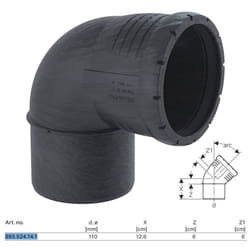 Silent-Pro Curva 87,5° Ø110Mm Polipropilene - 393.524.14.1 - Geberit