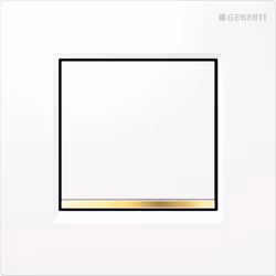 Geberit 116.017.KK.1, Piastra a filo, Bianco, Geberit