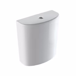 Cassetta per vaso monoblocco con meccanismo, risciacquo a due quantità e allacciamento idrico laterale superiore. Il vaso e i ...