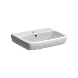 Lavabo sospeso 55 cm bianco lucido Geberit Selnova Square - Senza colonna