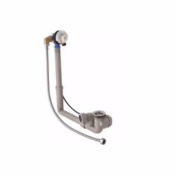 Geberit sifone per vasca da bagno con azionamento a rotazione ed erogazione al troppopieno, D.52, lunghezza 28 cm, principio ...