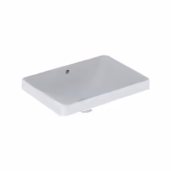 Geberit VariForm Lavabo da incasso Geberit VariForm senza foro per il rubinetto con troppopieno rettangolare 550x400mm lato i ...