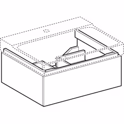 Geberit 500.505.43.1 armadietto di conservazione per bagno Grigio - Vista aggiuntiva 2