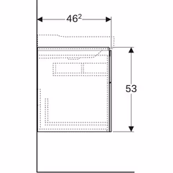 Geberit 500.506.01.1 armadietto di conservazione per bagno Bianco - Vista aggiuntiva 5