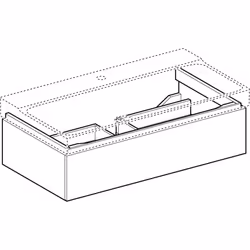 Geberit 500.508.01.1 armadietto di conservazione per bagno Bianco