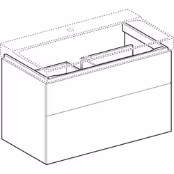 Geberit 500.509.01.1 armadietto di conservazione per bagno Bianco