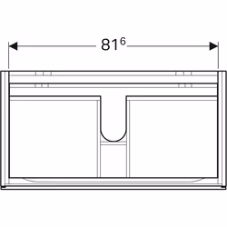 Geberit 500.509.01.1 armadietto di conservazione per bagno Bianco