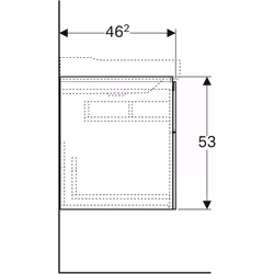 Geberit 500.509.01.1 armadietto di conservazione per bagno Bianco - Vista aggiuntiva 5