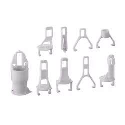 Kit staffe per campana Geberit CARATTERISTICHE – Marchio: Geberit – Codice: 241.167.00.1