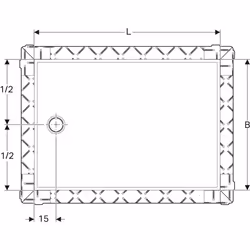 Geberit 154.262.11.1 piatto doccia Bianco