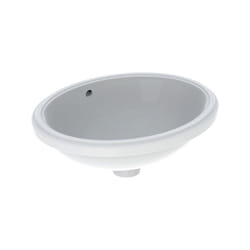 VariForm lavabo à encastrer ovale, 420x330mm, sans trou - Geberit