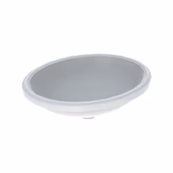 Lavabo da sottopiano Geberit VariForm senza foro per rubinetto senza troppopieno ovale 500x400mm lato inferiore smaltato incl ...