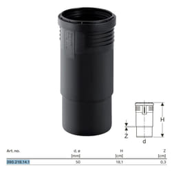 Manicotto di dilatazione Geberit Silent-PP ø50 mm 390.218.14.1